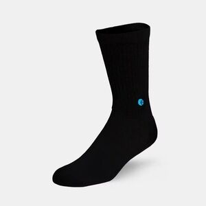 Ethika Crew Socks Black Logo Shoe Size 9-11.5